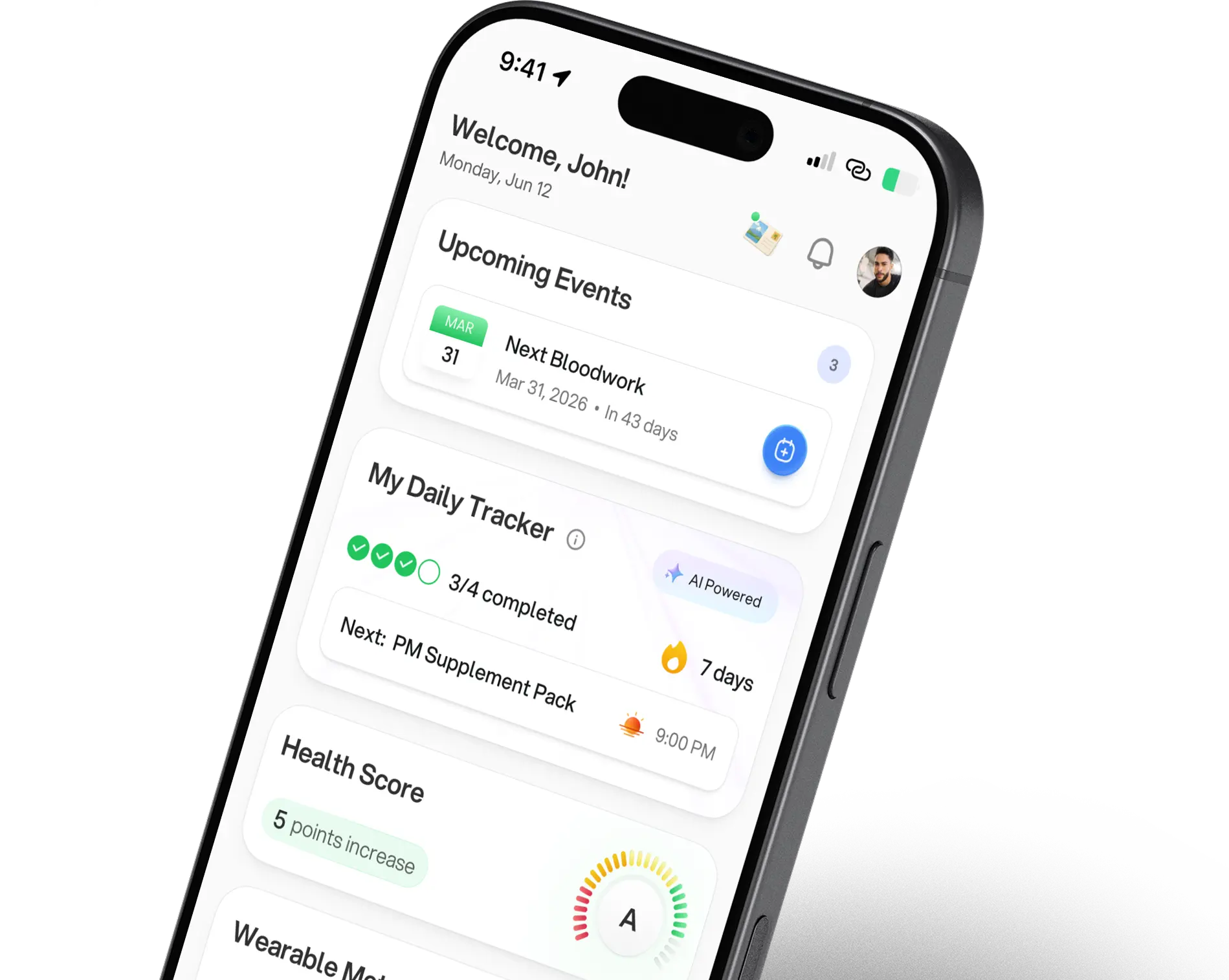 Geviti app on iPhone